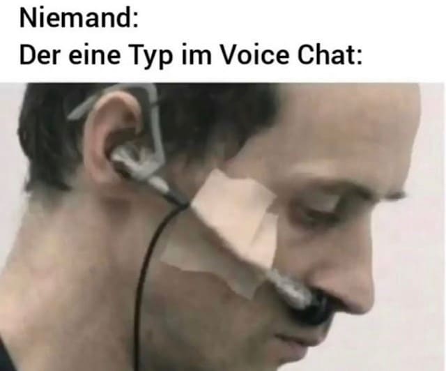 Der eine Typ im Voicechat:| Deutsche Memes und lustige Bilder